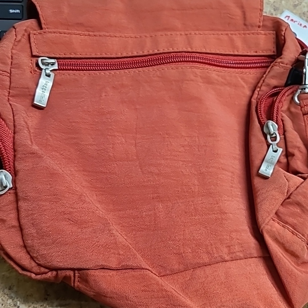 - Baggalinni Orange Nylon Travel Crossbody - Picture 9 of 9